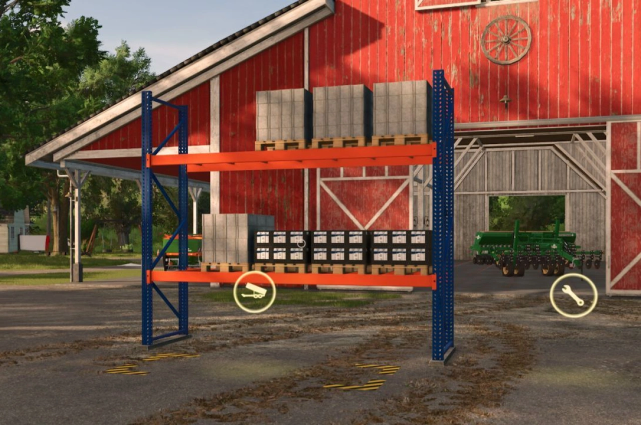 Складський стелаж для Farming Simulator 25