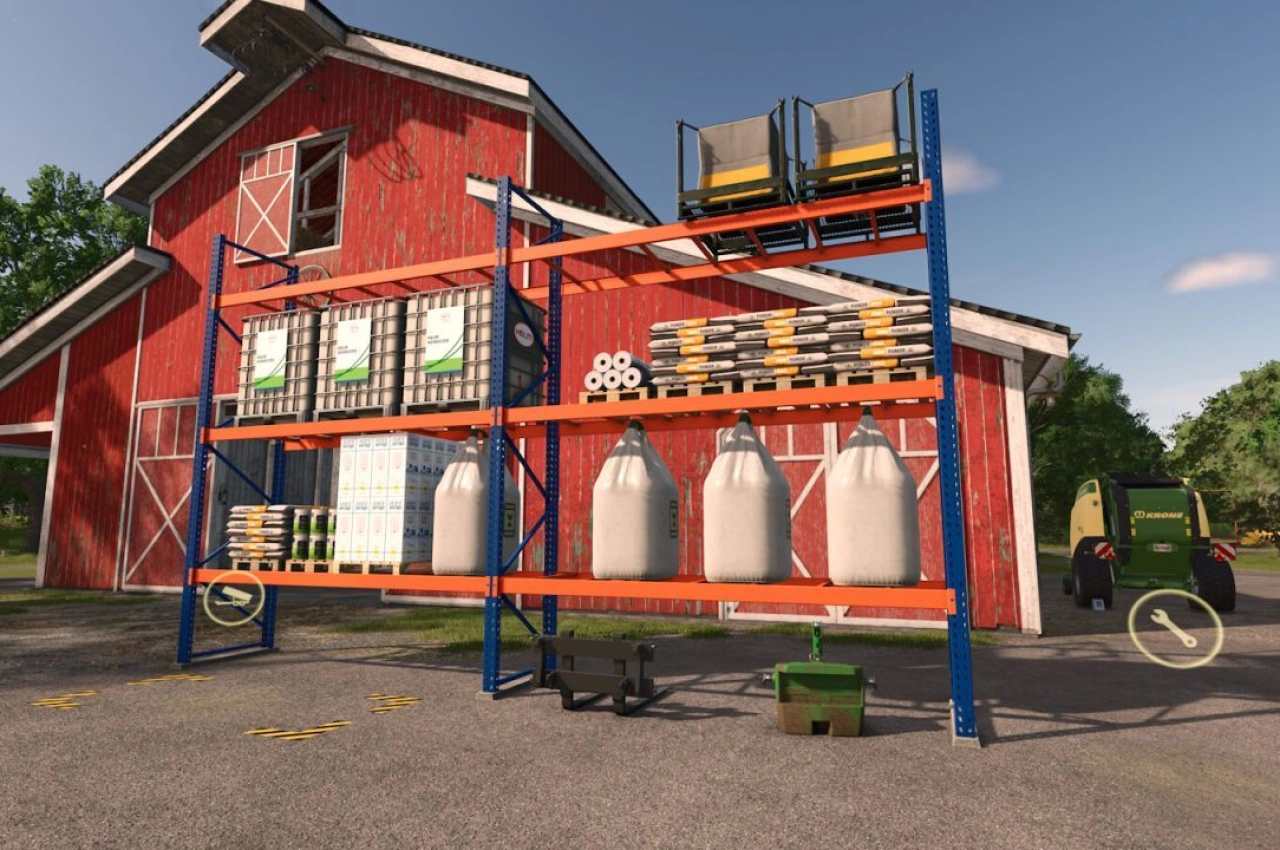 Складський стелаж для Farming Simulator 25