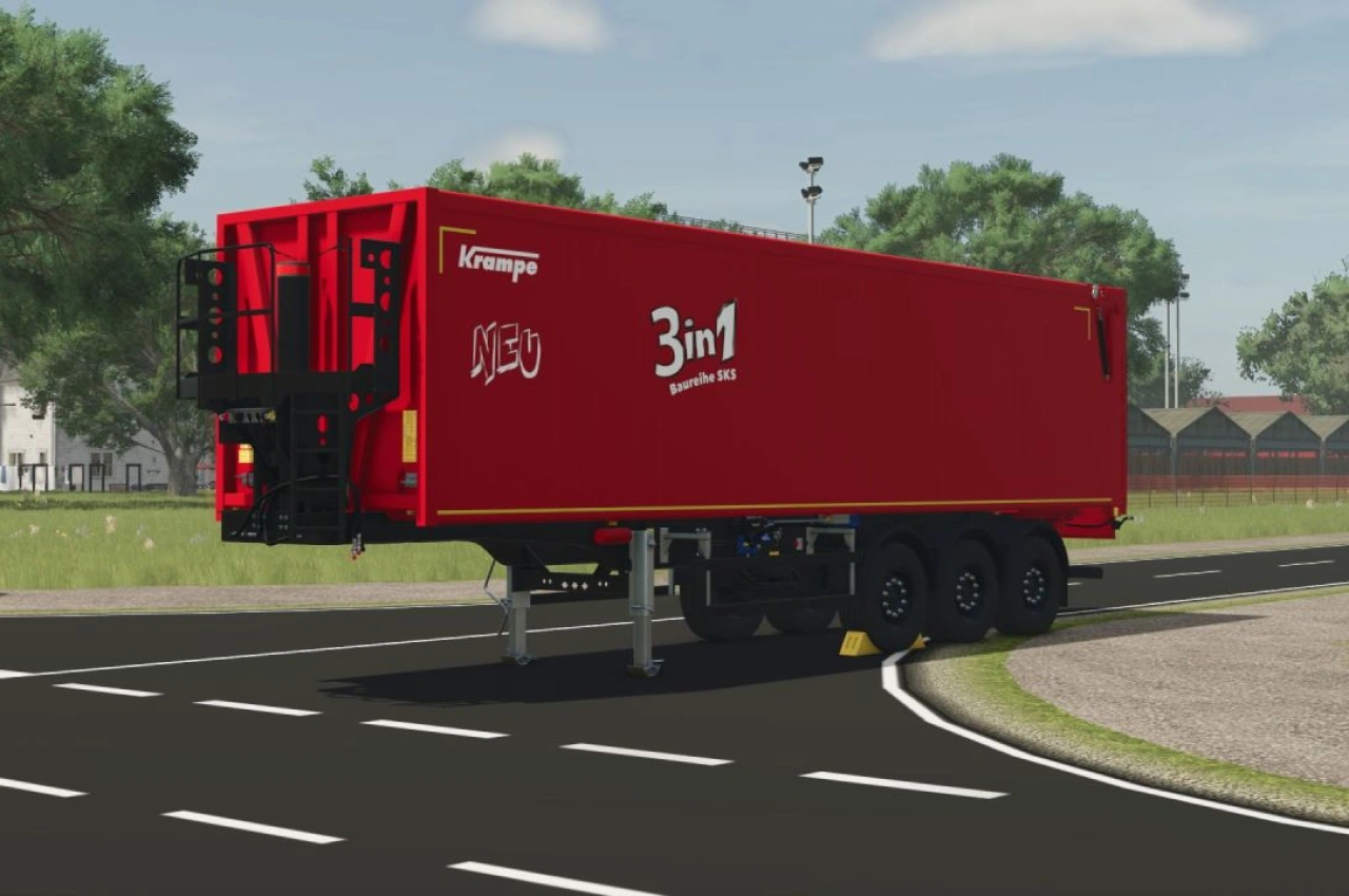 Причіп Krampe SKS 30/1050 AutoDrive-Edition для Farming Simulator 25