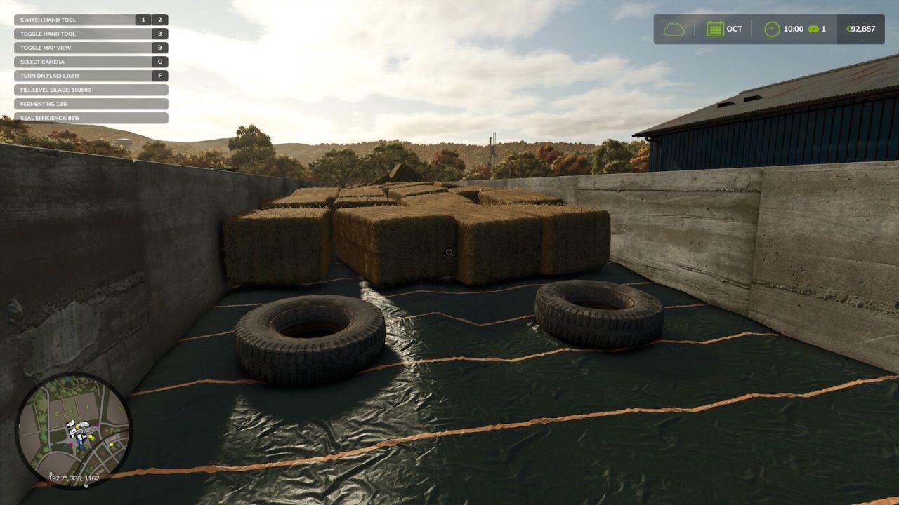 Мод для герметизації бункерів для Farming Simulator 25