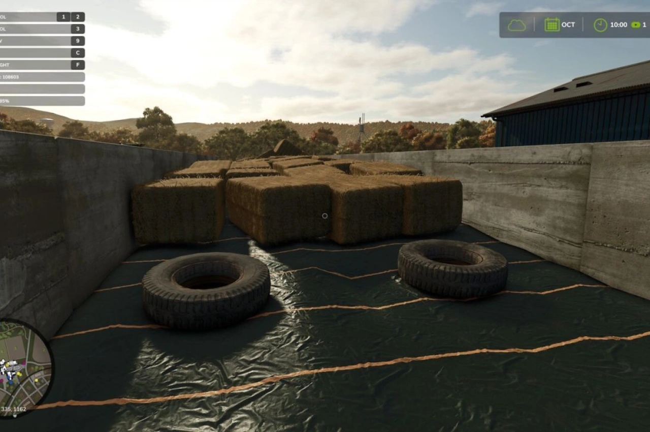 Мод для герметизації бункерів для Farming Simulator 25