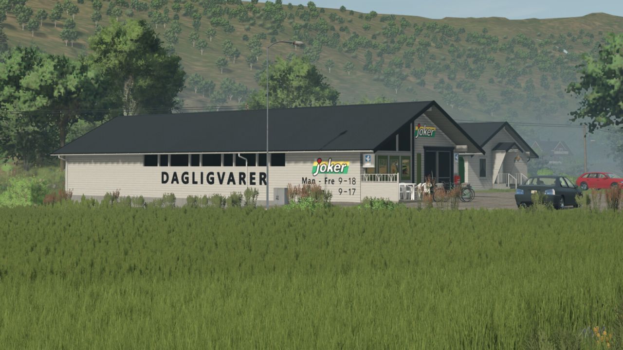 Atmosferyczny Pak Budynków Buildings Of Norway — Norweskie Farmy i Stodoły dla FS25
