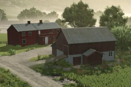 Atmosferyczny Pak Budynków Buildings Of Norway — Norweskie Farmy i Stodoły dla FS25 — 3