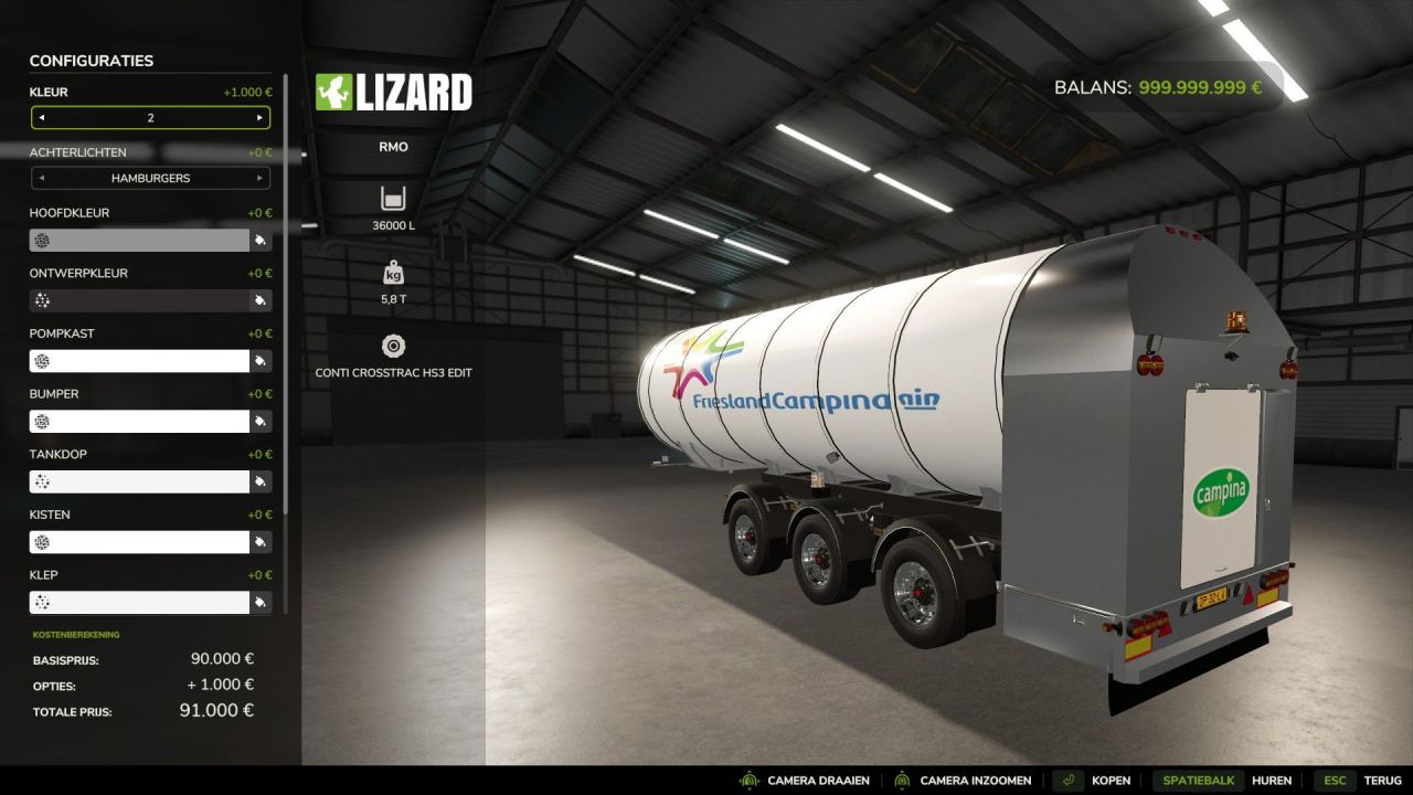 Причіп RMO для Farming Simulator 25