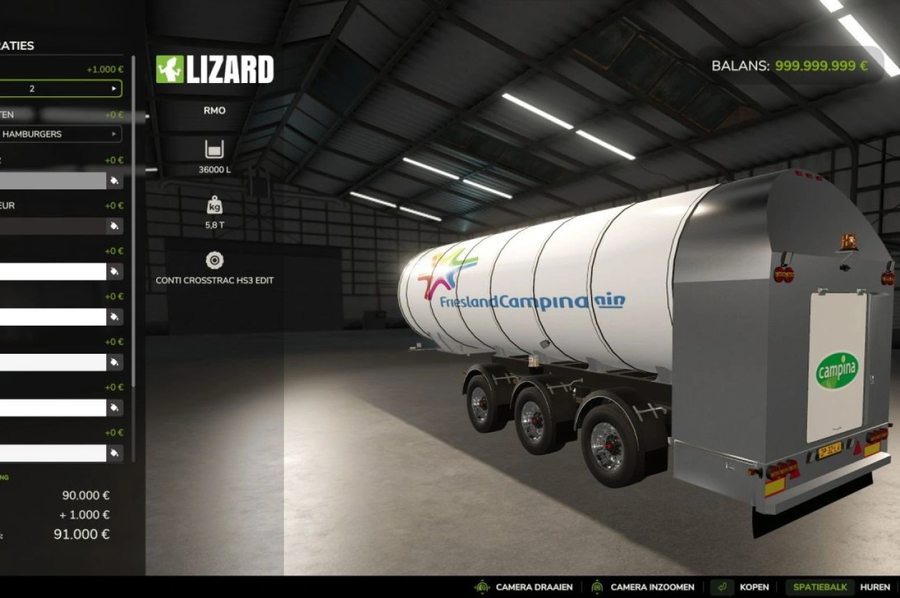 Причіп RMO для Farming Simulator 25