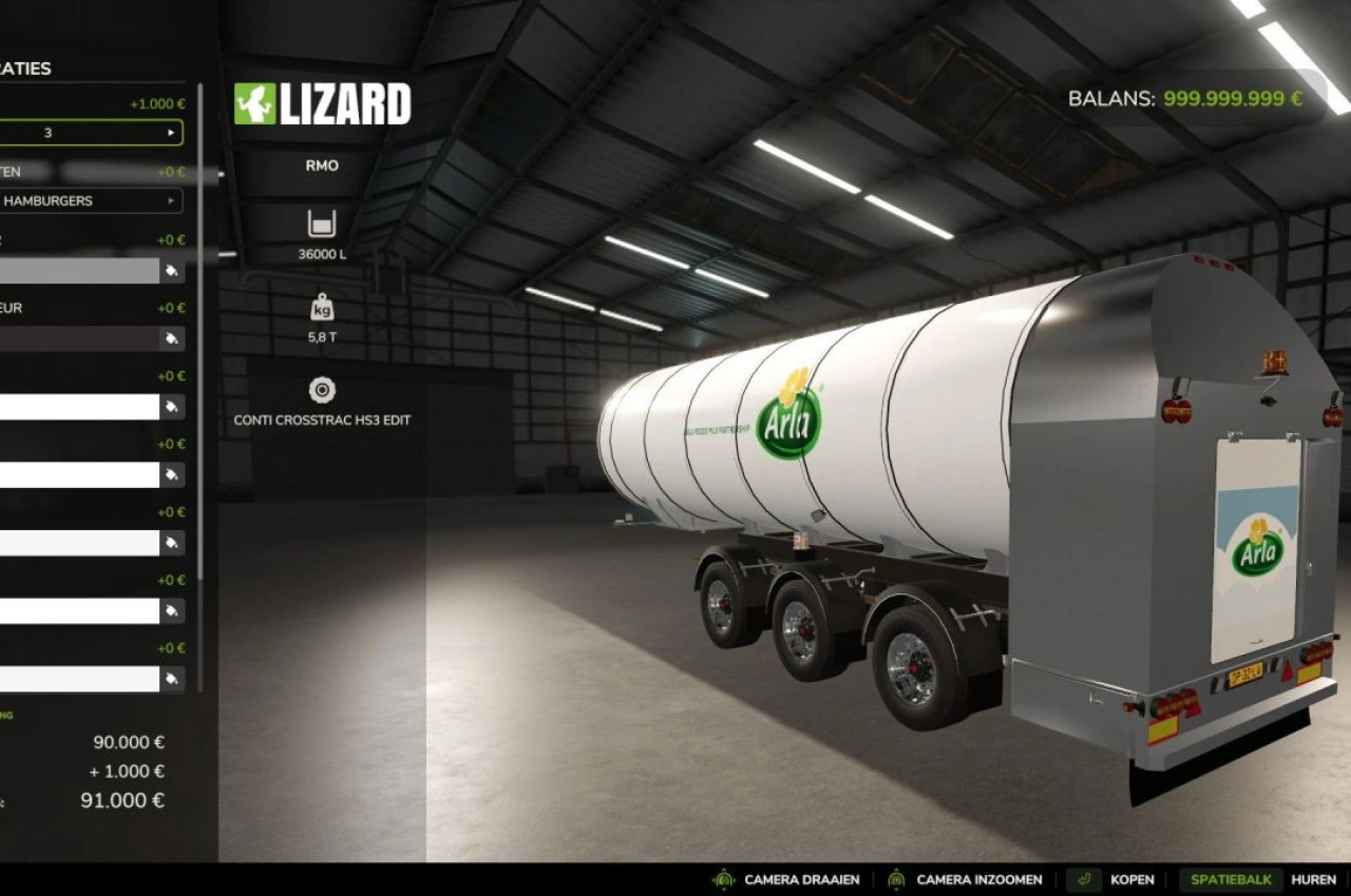 Причіп RMO для Farming Simulator 25