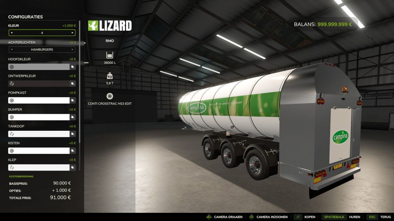 Причіп RMO для Farming Simulator 25