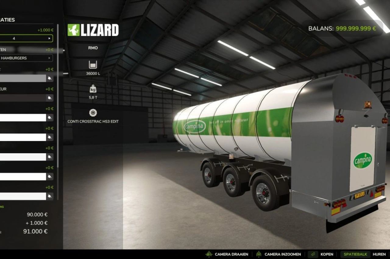 Причіп RMO для Farming Simulator 25