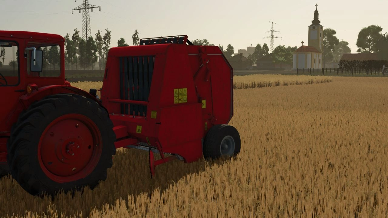Прес-підбирач Hesston 5580 для Farming Simulator 25