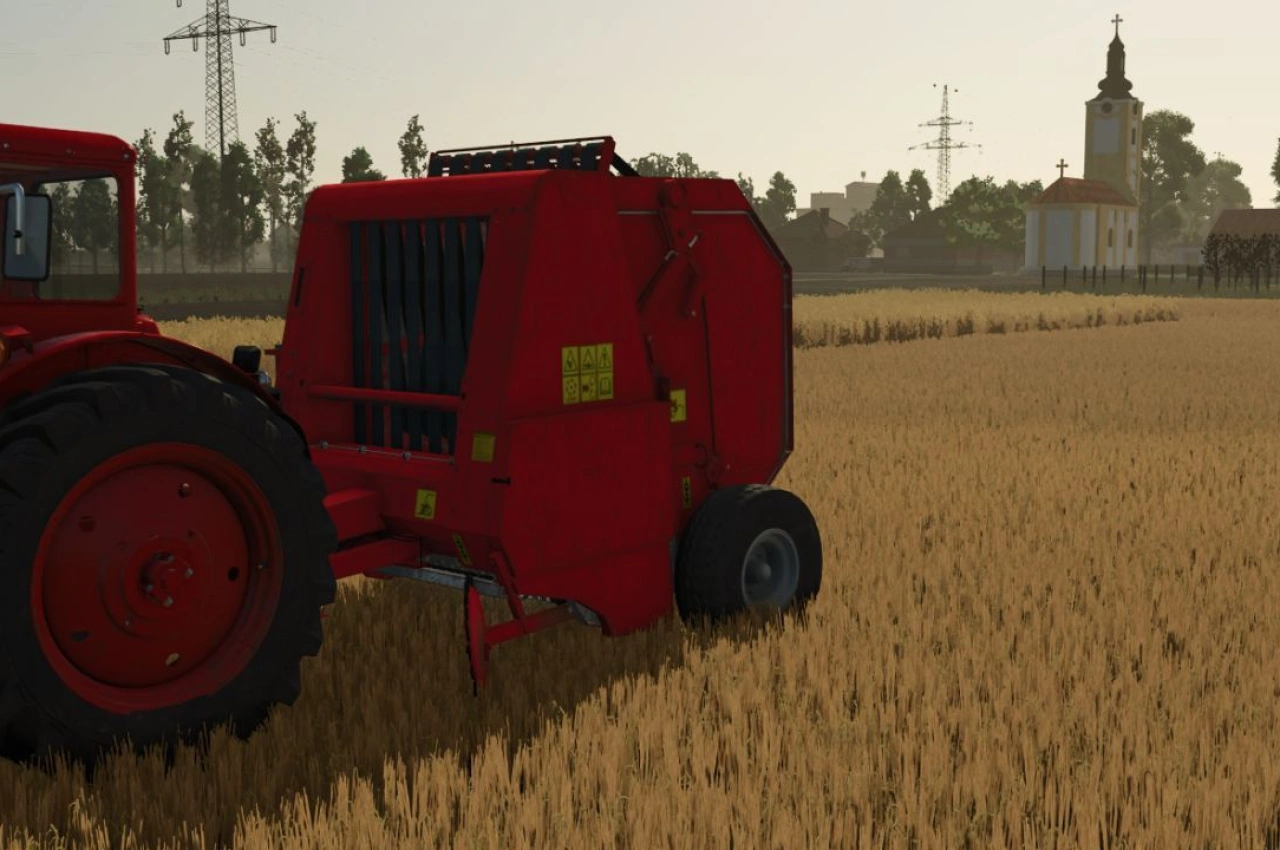 Прес-підбирач Hesston 5580 для Farming Simulator 25