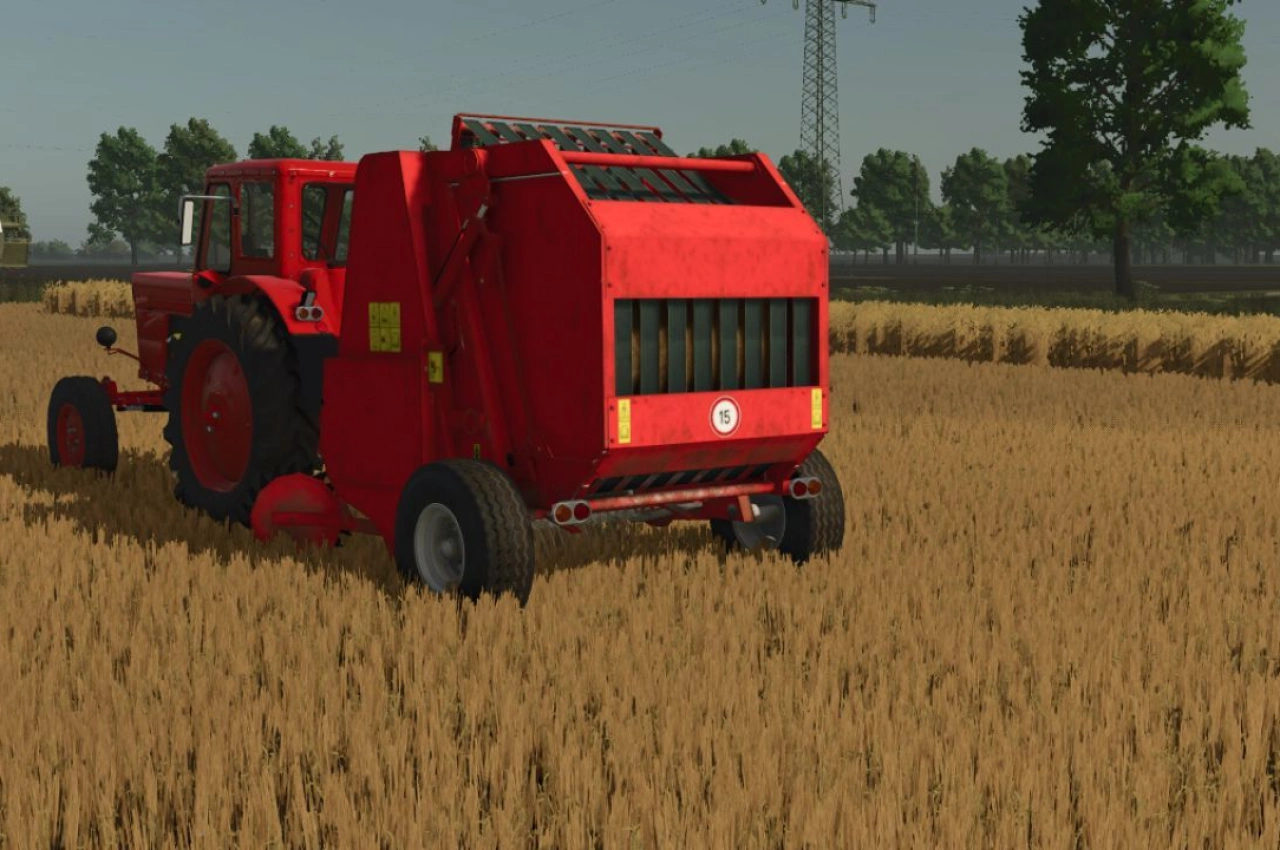 Прес-підбирач Hesston 5580 для Farming Simulator 25