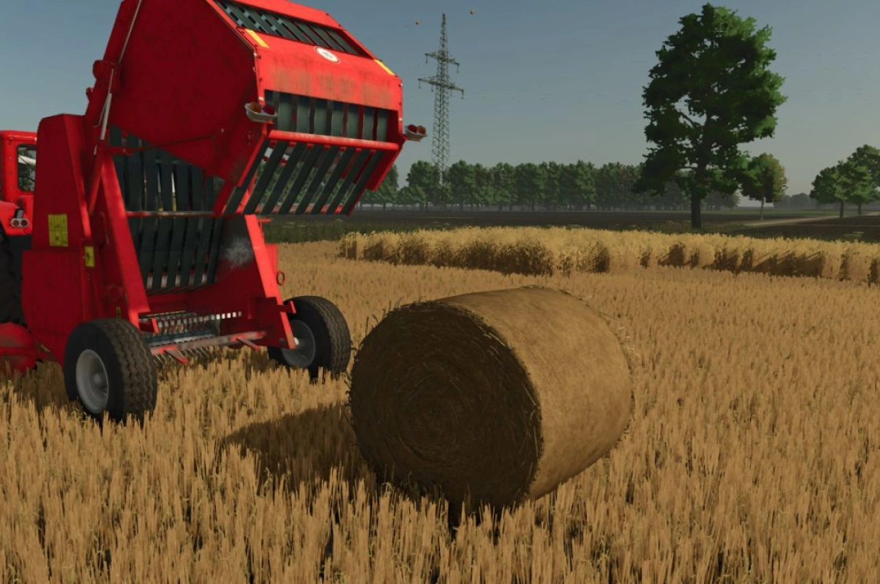 Прес-підбирач Hesston 5580 для Farming Simulator 25