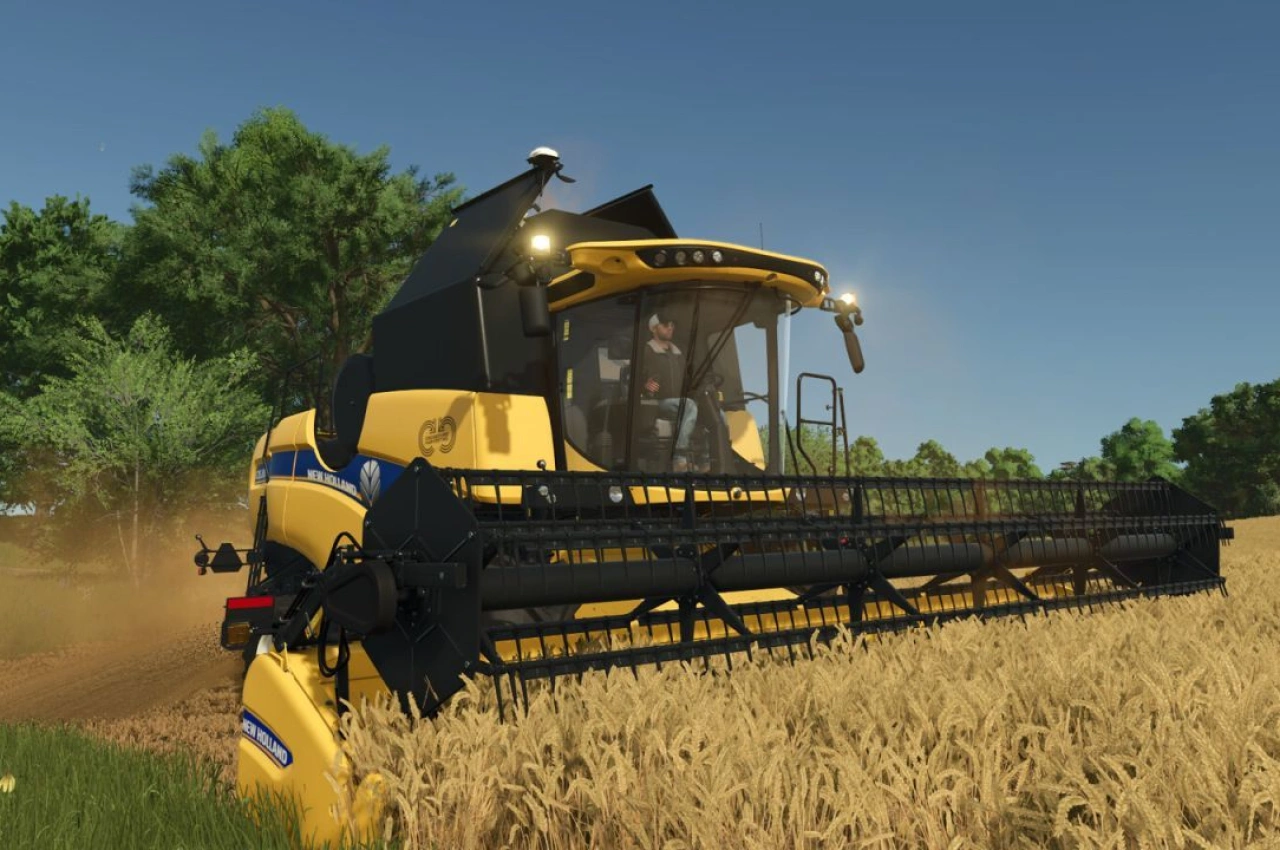 Комбайн New Holland CX 5.80 для Farming Simulator 25
