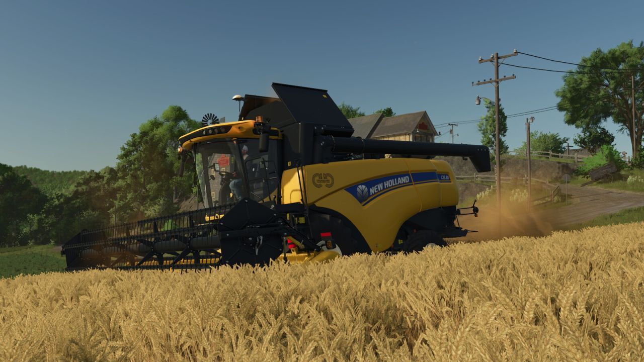 Комбайн New Holland CX 5.80 для Farming Simulator 25