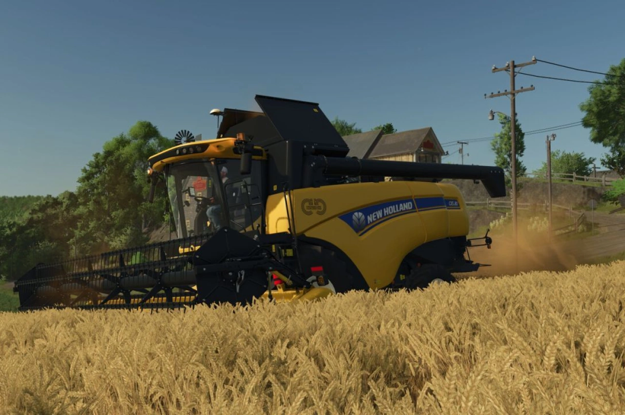 Комбайн New Holland CX 5.80 для Farming Simulator 25
