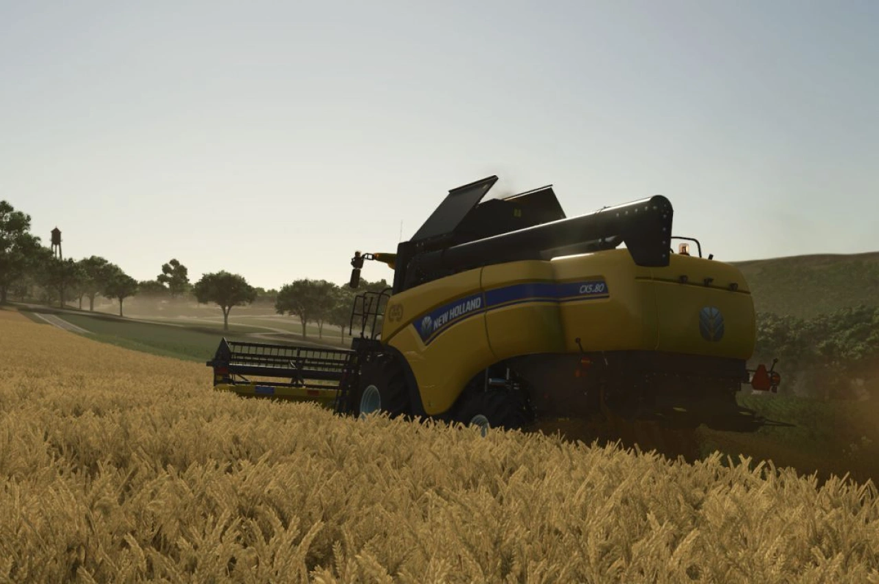 Комбайн New Holland CX 5.80 для Farming Simulator 25