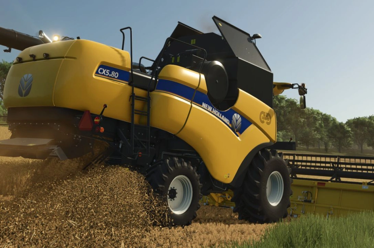 Комбайн New Holland CX 5.80 для Farming Simulator 25