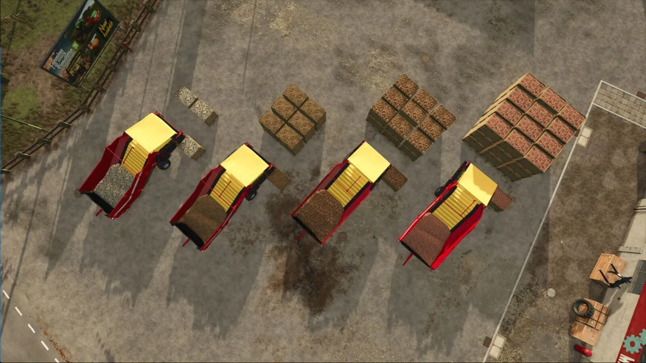 Ефективний Grimme Receiving Hopper з Автоматичним Складанням Палет для Farming Simulator 25