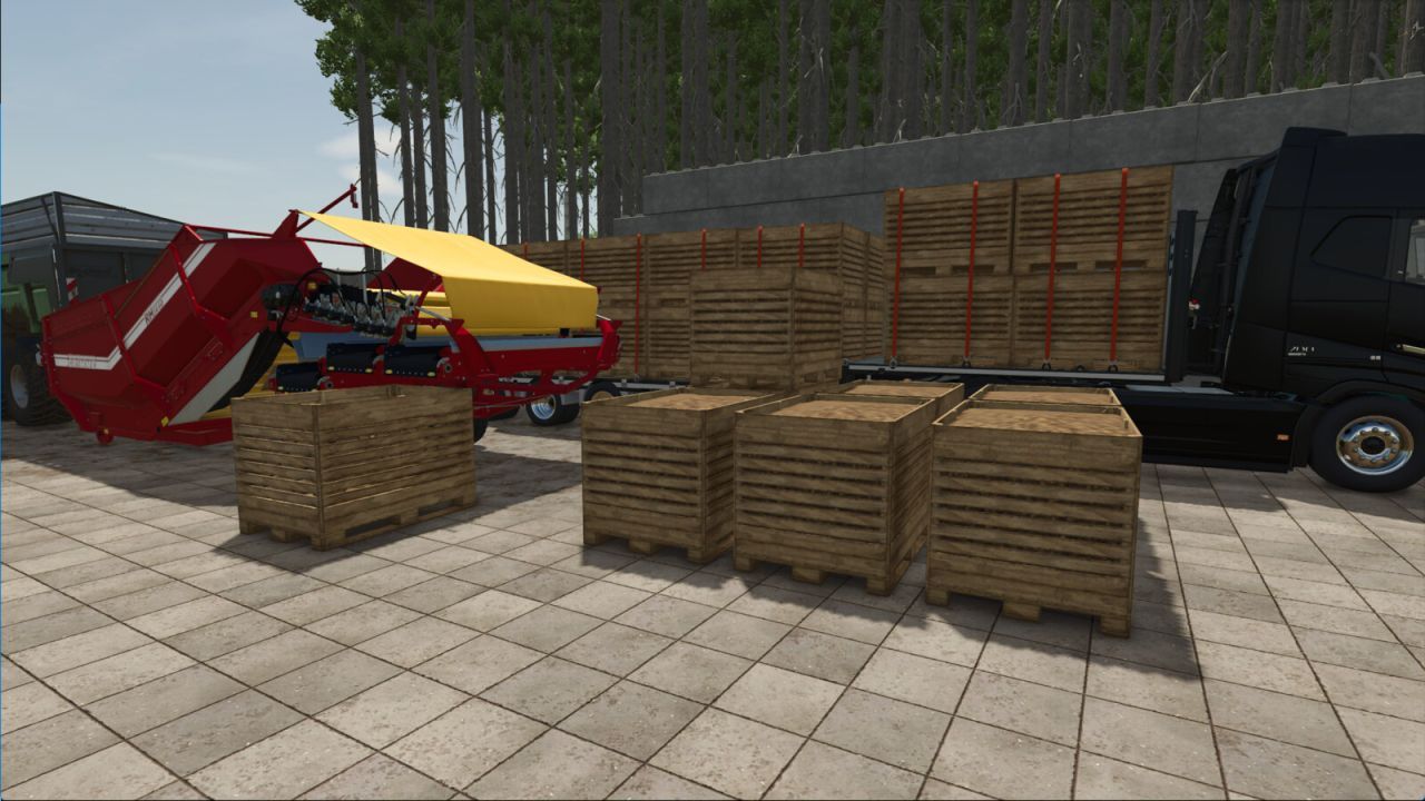 Ефективний Grimme Receiving Hopper з Автоматичним Складанням Палет для Farming Simulator 25