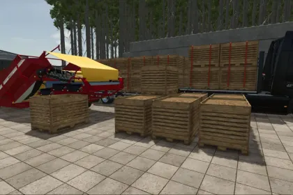 Ефективний Grimme Receiving Hopper з Автоматичним Складанням Палет для Farming Simulator 25 — 4