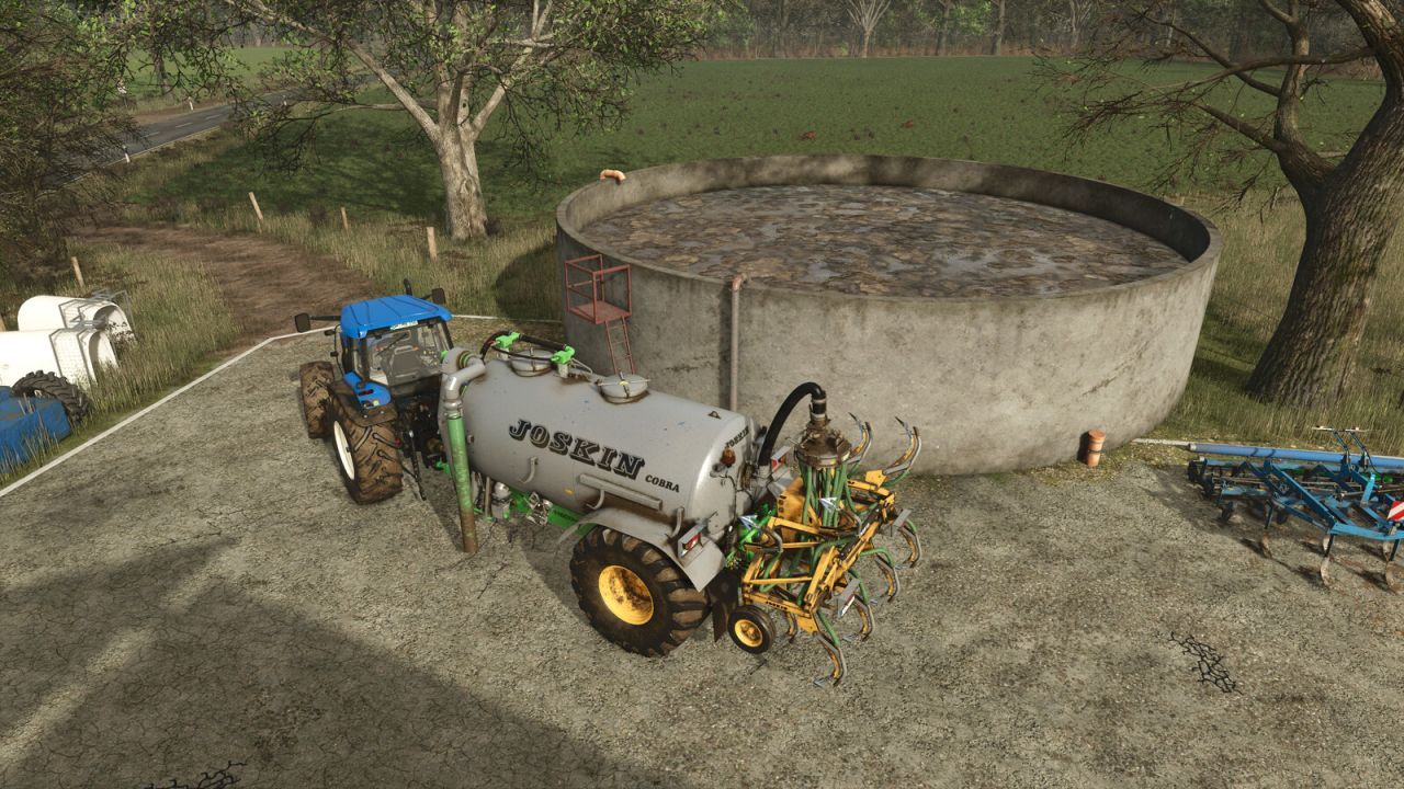 Розкидач гною з бетонним резервуаром для Farming Simulator 25