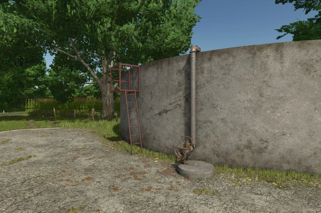 Розкидач гною з бетонним резервуаром для Farming Simulator 25