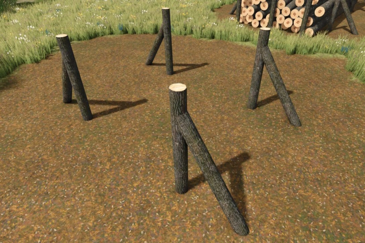Дерев'яна опора для Farming Simulator 25