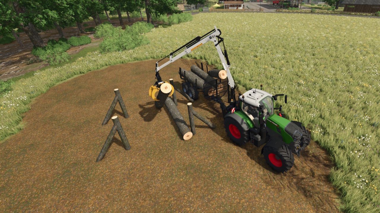 Дерев'яна опора для Farming Simulator 25