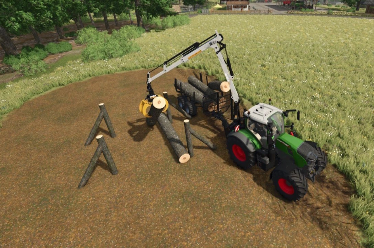Дерев'яна опора для Farming Simulator 25