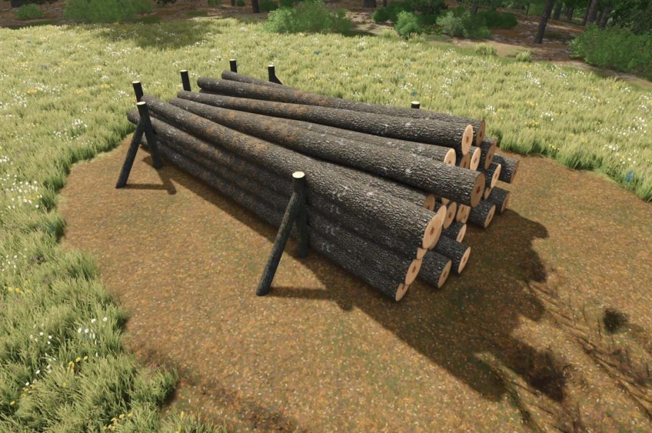 Дерев'яна опора для Farming Simulator 25