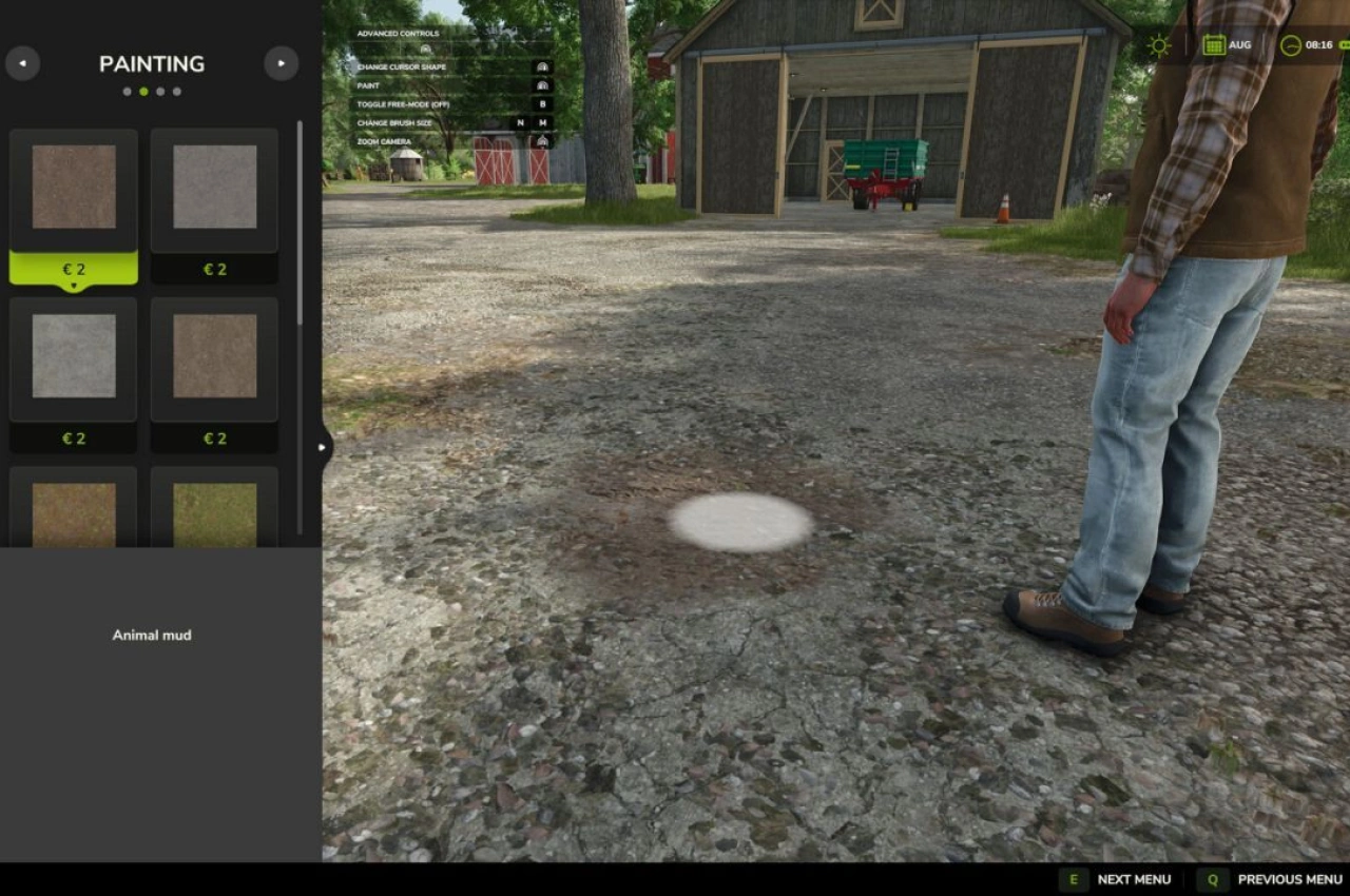 Екран збільшення будівництва для Farming Simulator 25