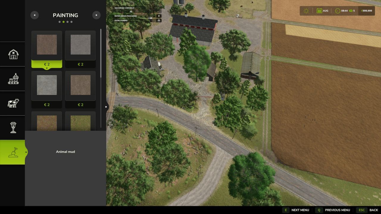 Екран збільшення будівництва для Farming Simulator 25
