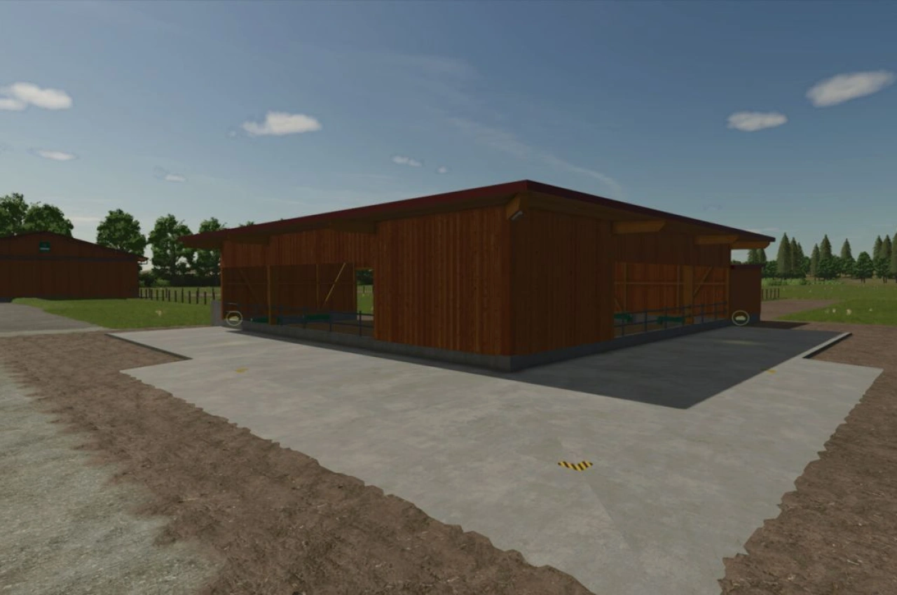 Будівля для овець L-образна для Farming Simulator 25