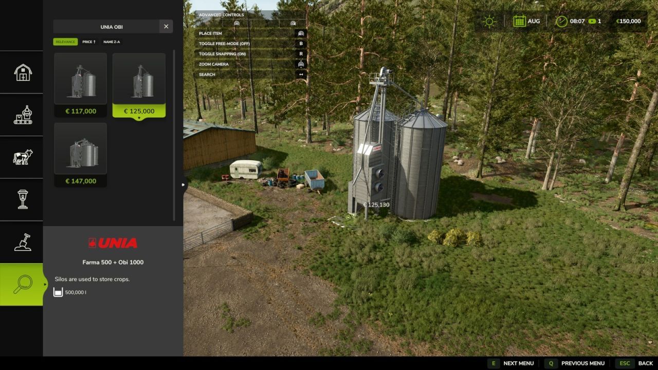 Скрипт Construction Search для Farming Simulator 25