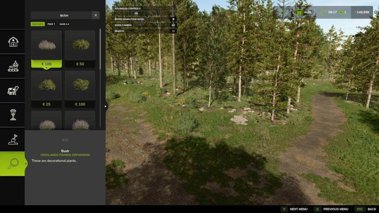 Скрипт Construction Search для Farming Simulator 25