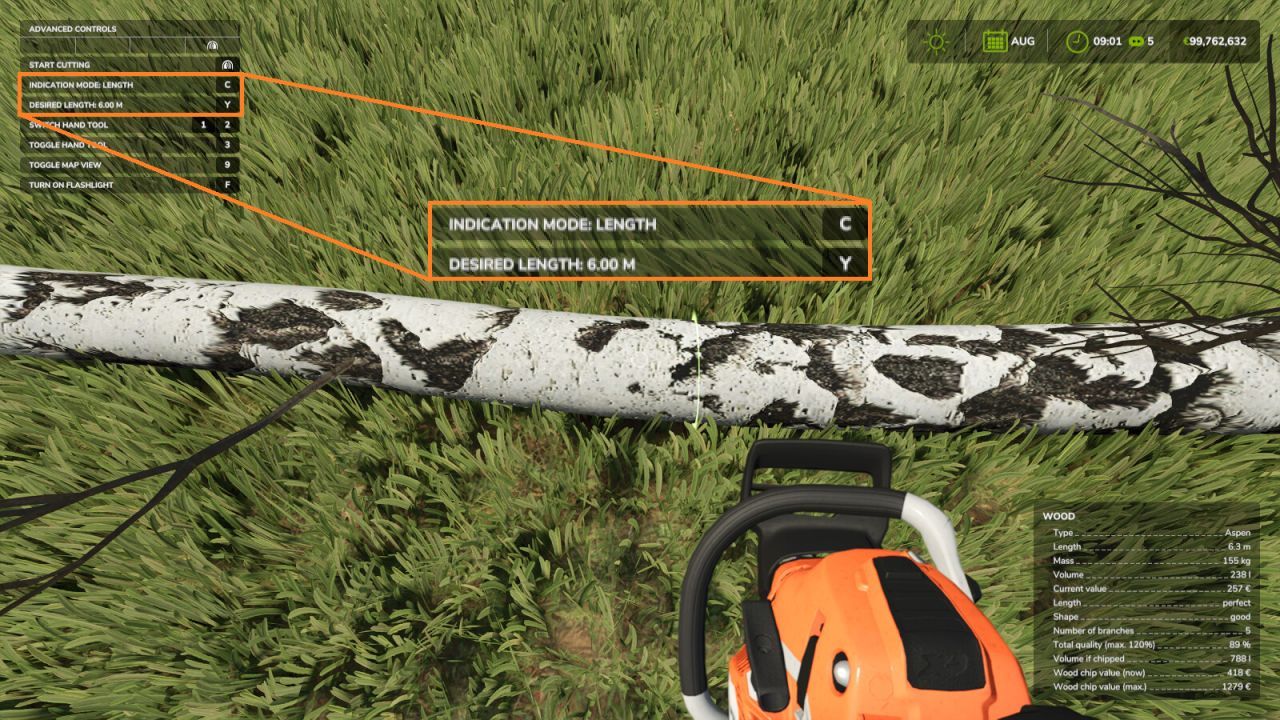Допоміжний мод для лісозаготівлі для Farming Simulator 25