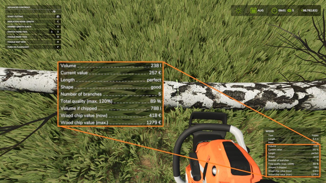Допоміжний мод для лісозаготівлі для Farming Simulator 25