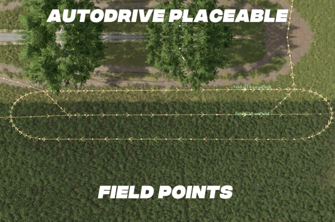 Точка поля AutoDrive для Farming Simulator 25