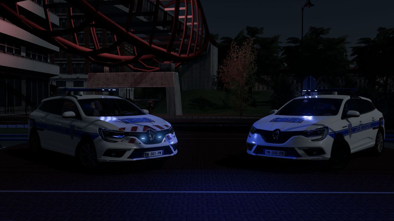 Car Renault Megane IV Phase 1 (Police Municipale BALI) for Farming Simulator 22