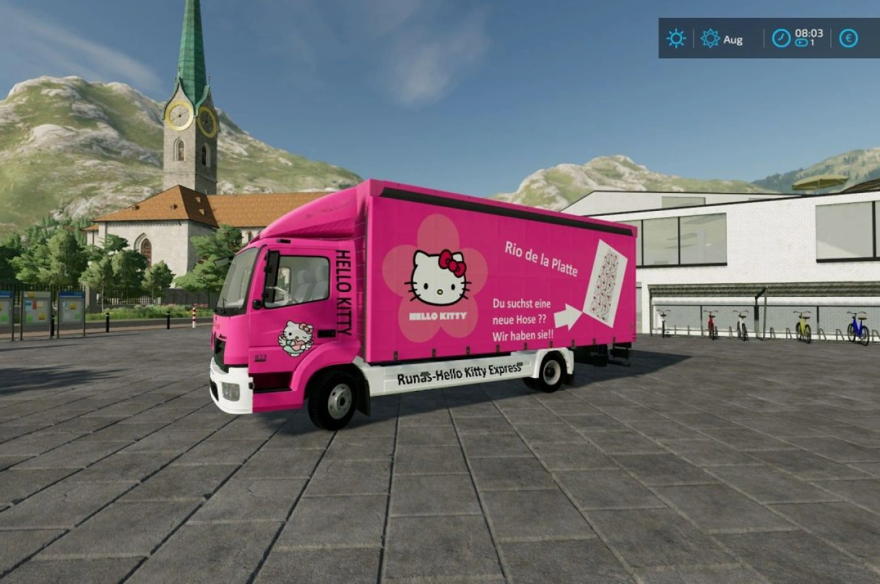 Вантажівка Hello Kitty для Farming Simulator 22