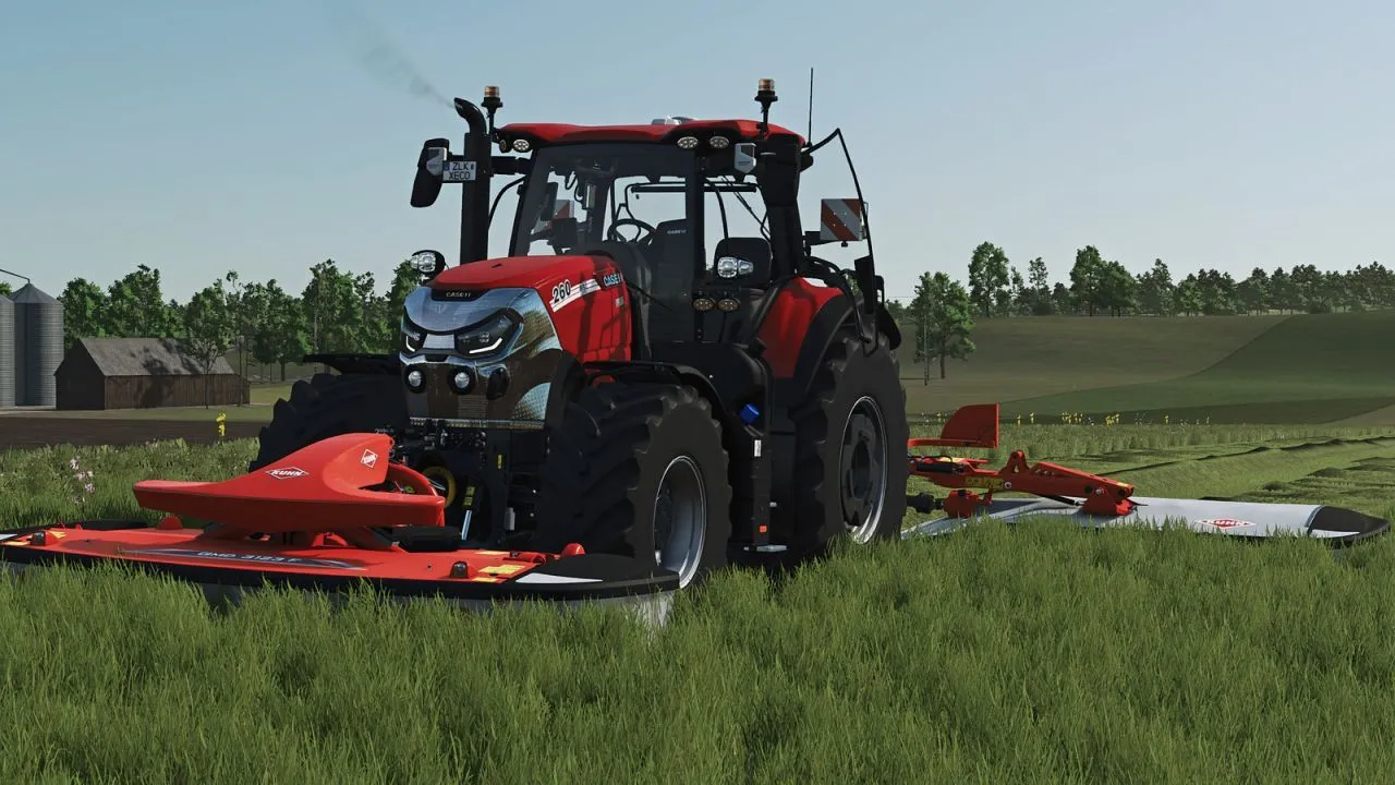 Потужний Трактор Case Puma 185-260 CVXDrive для Швидкої Роботи на Полях у FS25