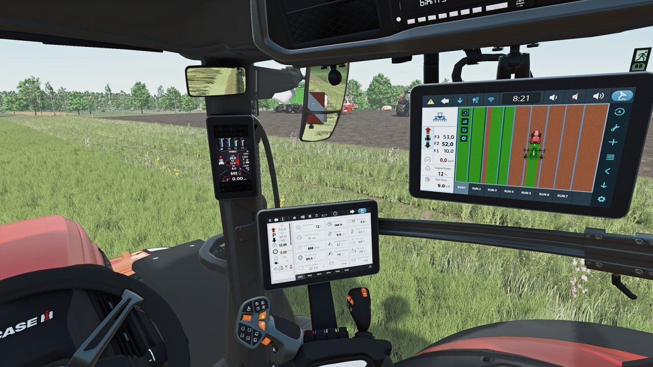 Mocny Traktor Case Puma 185-260 CVXDrive do Szybkiej Pracy na Polach w FS25