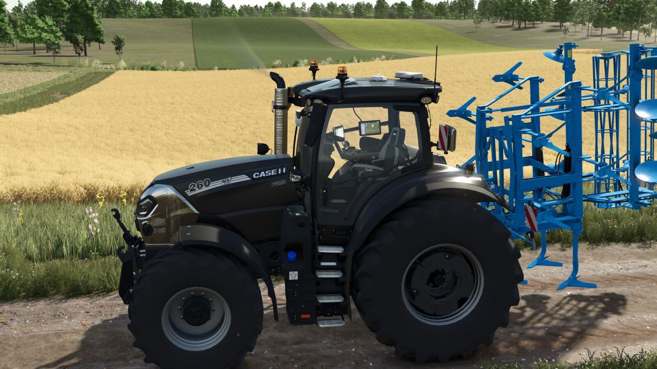 Mocny Traktor Case Puma 185-260 CVXDrive do Szybkiej Pracy na Polach w FS25