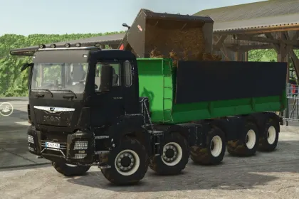 Потужна Вантажівка MAN TGS 18.500 Kipper для Важких Перевезень у FS25 — 4