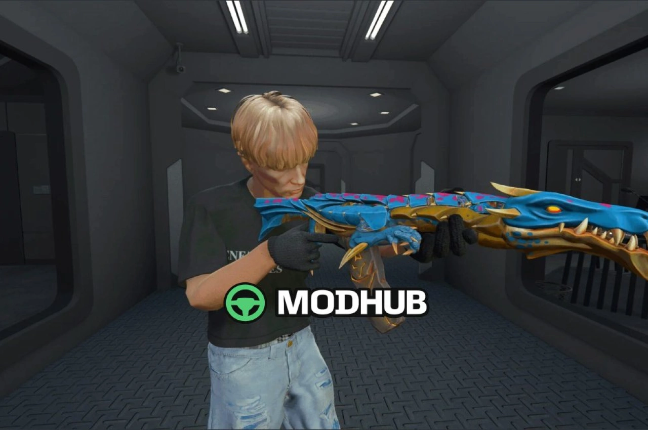 Снайперська гвинтівка Blue Elderflame Vandal для GTA 5