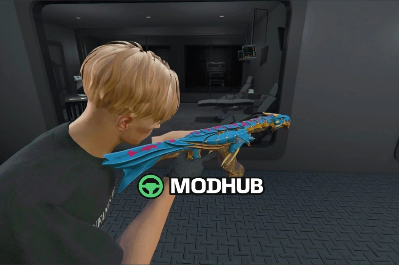 Снайперська гвинтівка Blue Elderflame Vandal для GTA 5