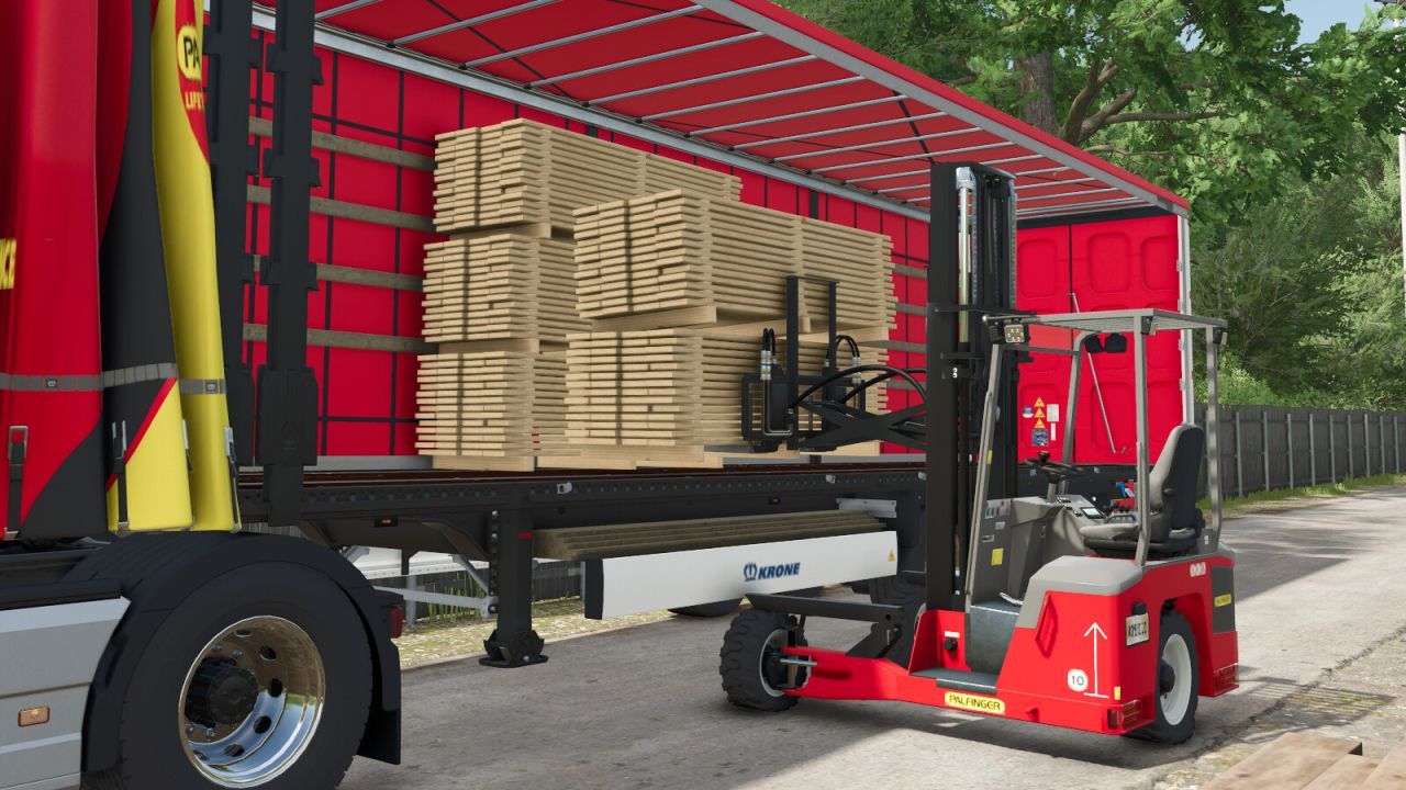 Efektywny Palfinger FLC-253 Pack — Ładowarka na Przyczepie do Wygodnej Logistyki w FS25