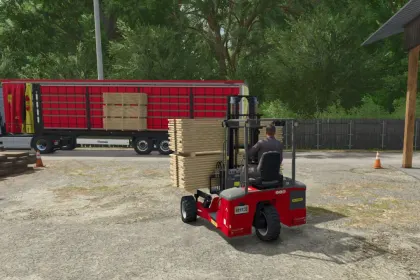 Efektywny Palfinger FLC-253 Pack — Ładowarka na Przyczepie do Wygodnej Logistyki w FS25 — 4