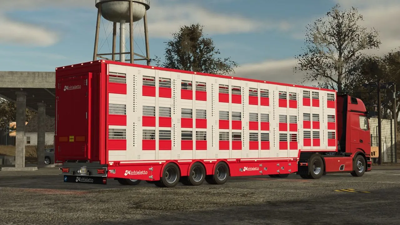 Efektywny Przyczepa Północna dla Zwierząt Michieletto SM38 — Duża Pojemność i Elastyczne Ustawienia