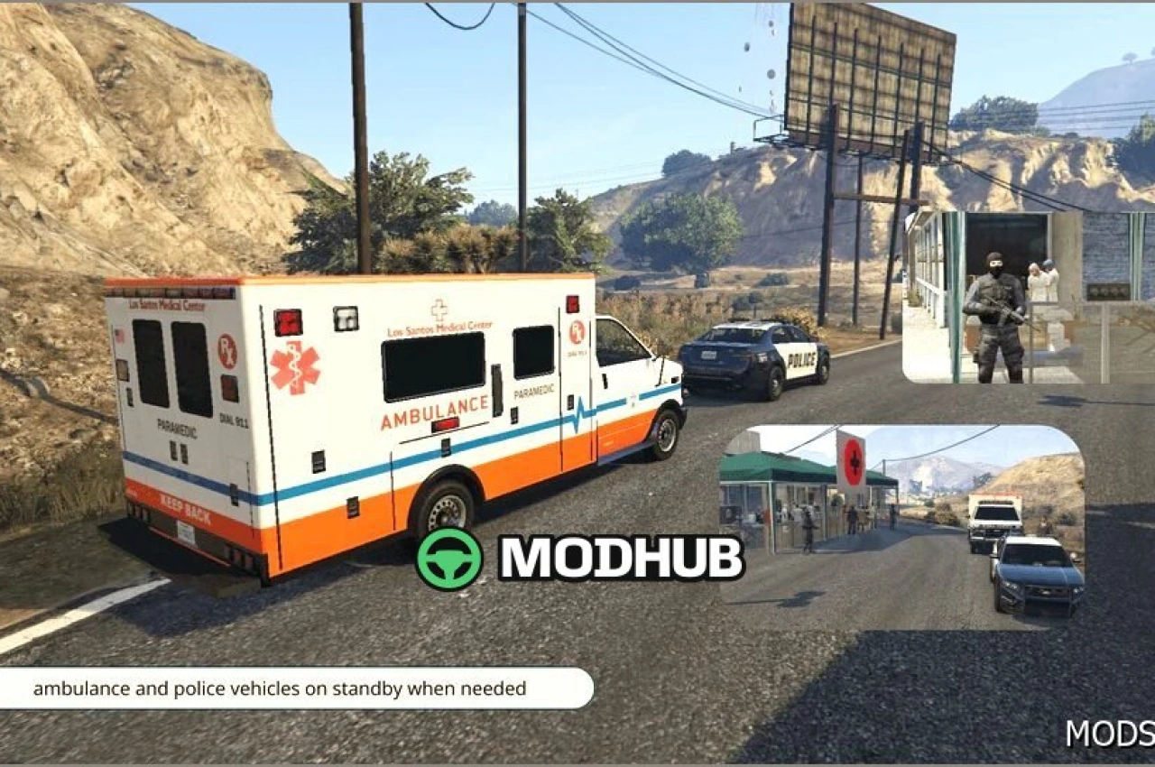 Карта безкоштовного медичного огляду для GTA 5